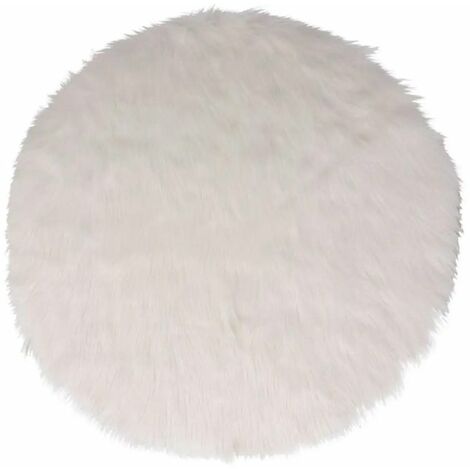 Paris Prix - Tapis Pour Sapin Fourrure polaire 90cm Blanc