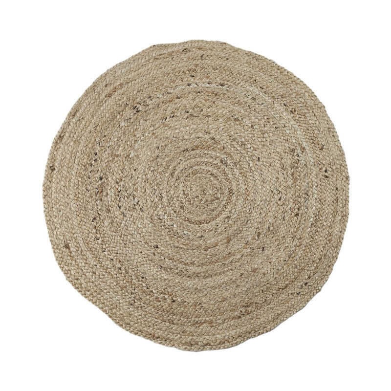 Paris Prix - Tapis Rond Déco en Jute 'Baltimore' 80cm Naturel