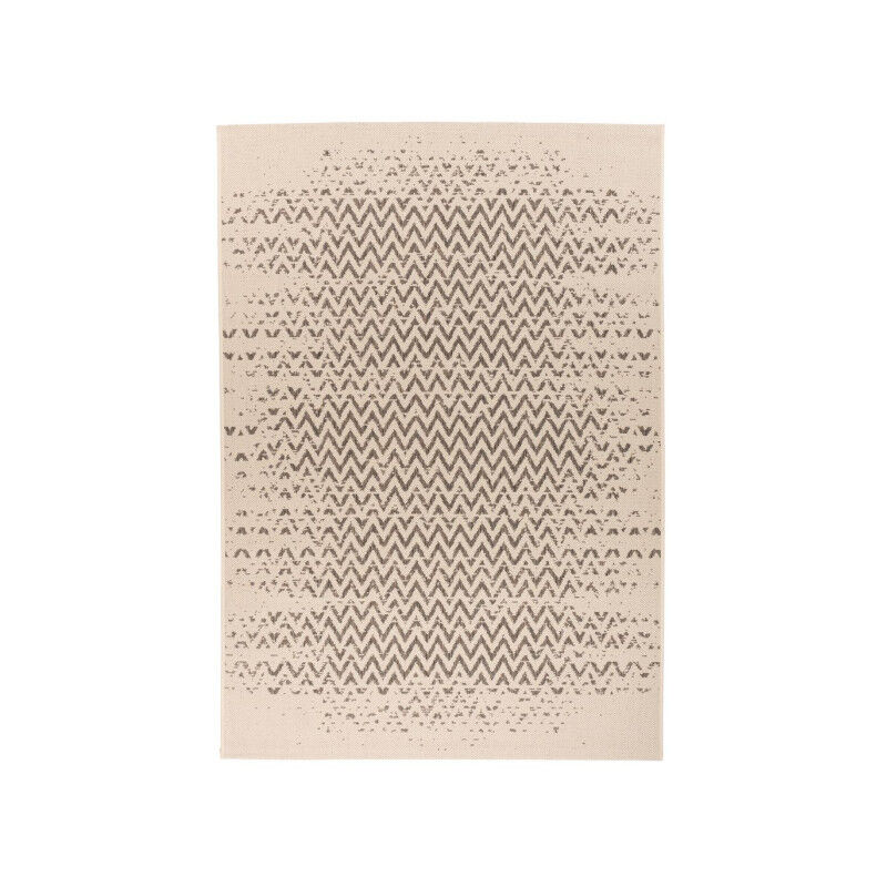 Paris Prix - Tapis Tissé à Poils Plats 'Splash' Crème 160 x 230 cm