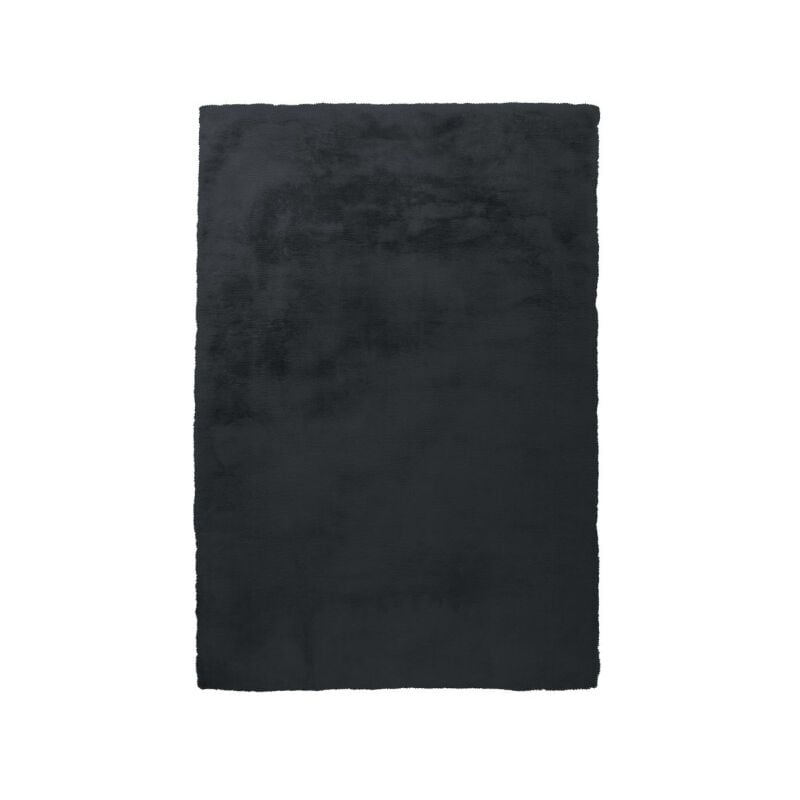 Paris Prix - Tapis Tufté à la Main à Poils Longs 'Rabbit' Anthracite 120 x 170 cm