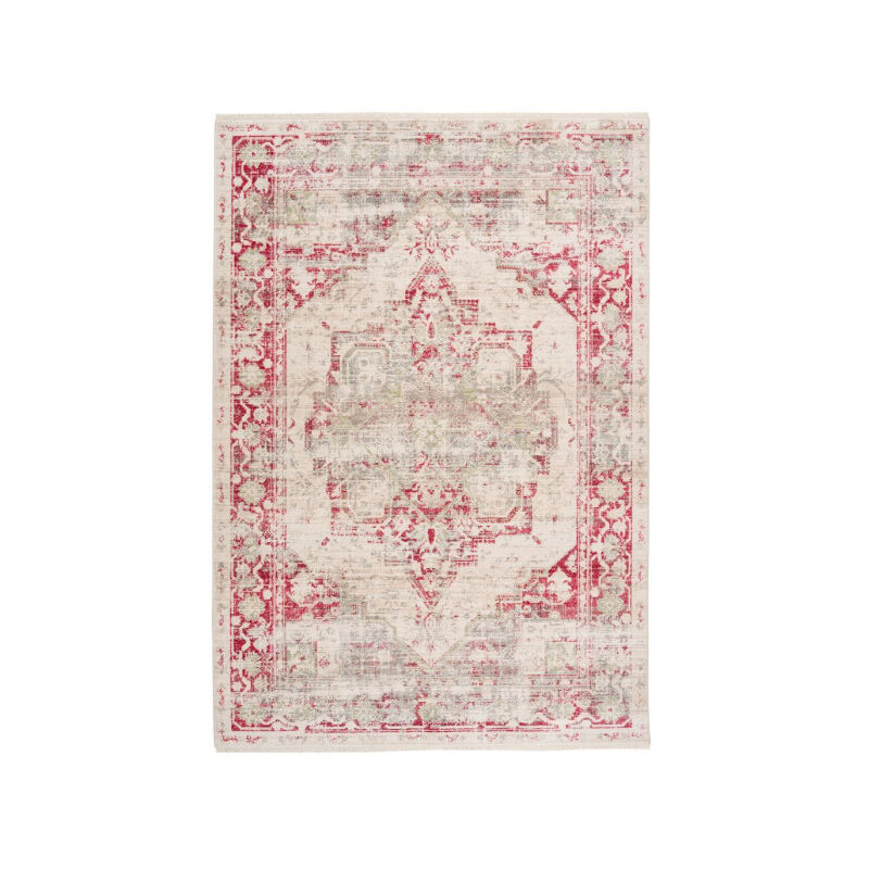 Paris Prix - Tapis Vintage à Poils Courts 'Baroque i' Multicolore 80 x 150 cm