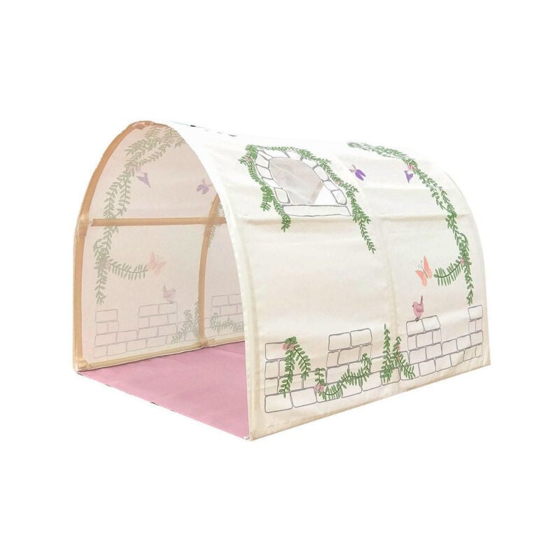 Paris Prix - Tunnel De Lit Enfant 'Pino Birdy' 95cm Beige