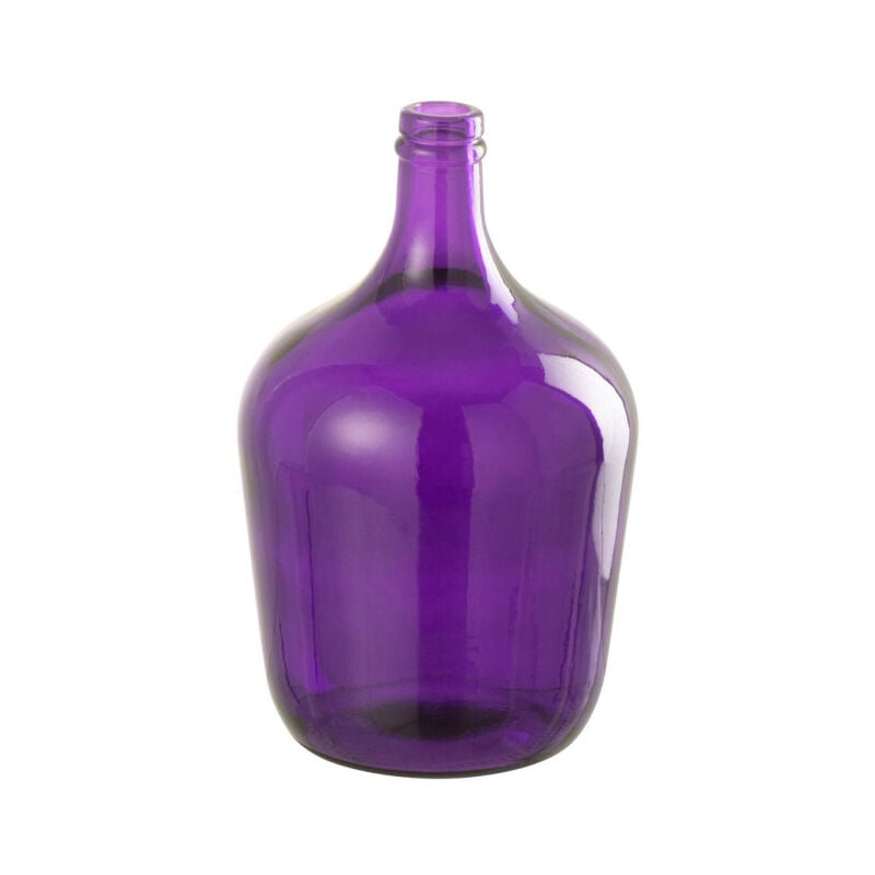 Vase Bouteille en Verre "Mandie" 30cm Mauve