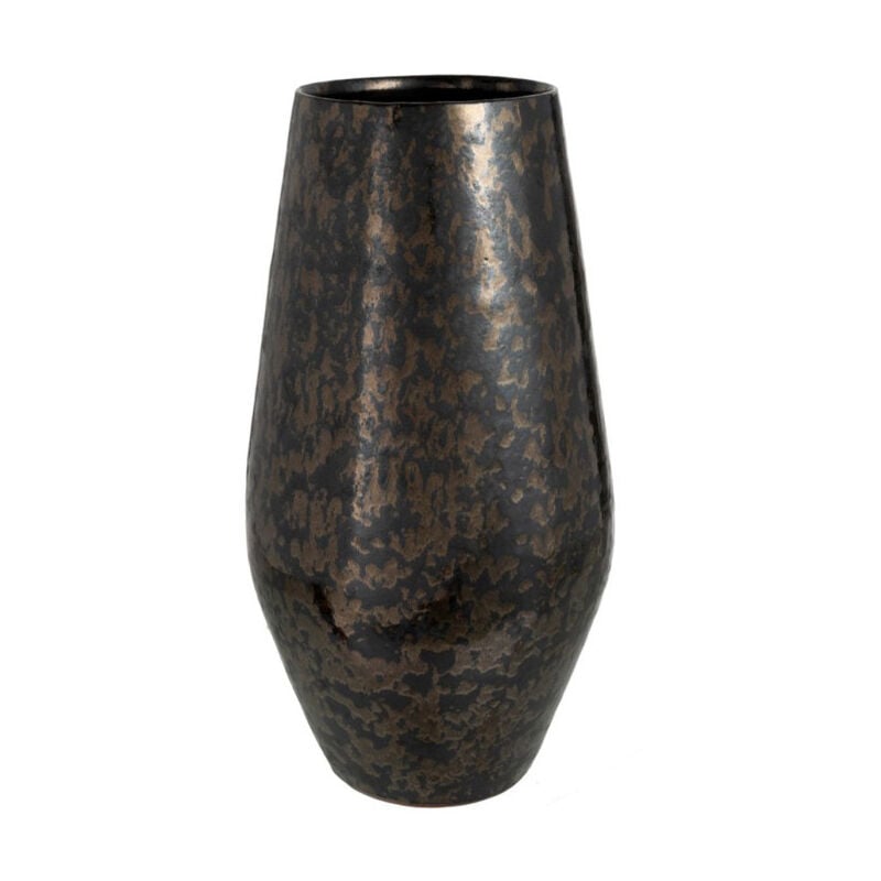 Vase Déco en Céramique 'Smokey' 47cm Noir