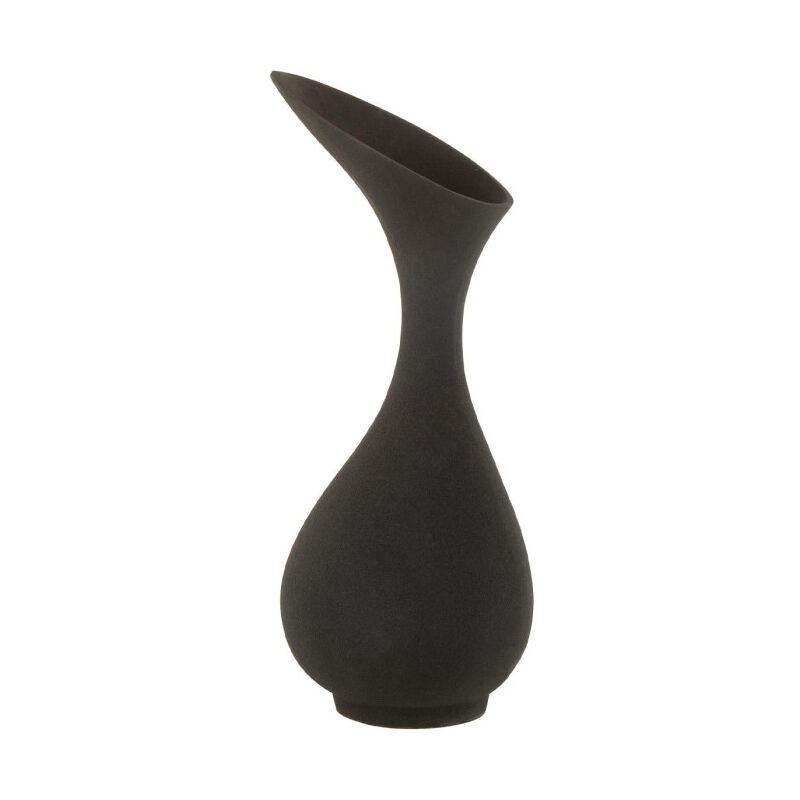 Paris Prix - Vase Design en Aluminium 'Olivia' 77cm Noir