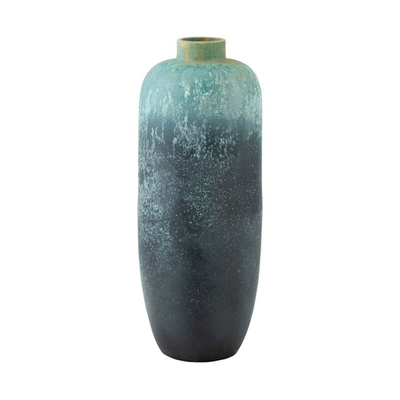 Paris Prix - Vase Design en Céramique 'Vintage' 93cm Bleu