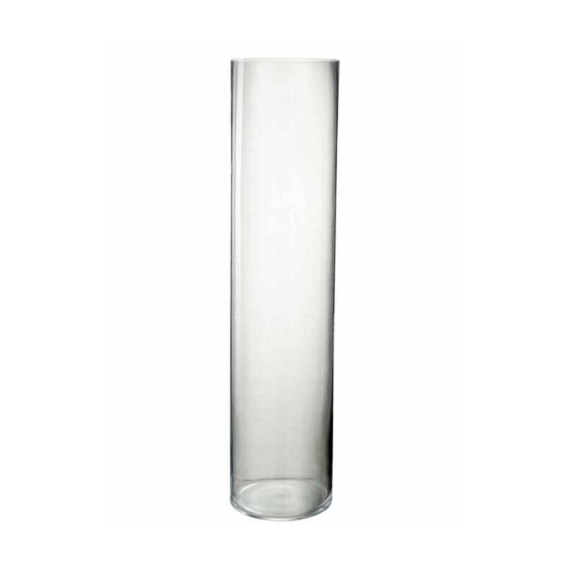 Paris Prix - Vase Design en Verre 'Buis' 68cm Transparent