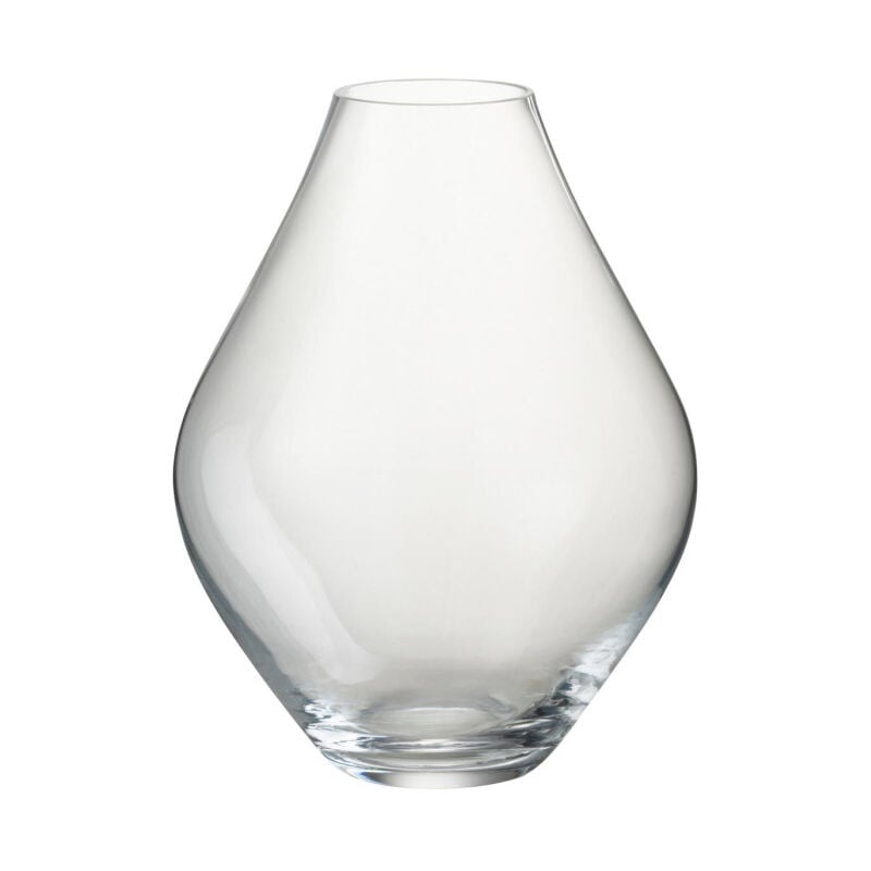 Paris Prix - Vase Design en Verre 'Cleo' 28cm Transparent
