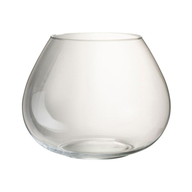 Paris Prix - Vase Design en Verre 'Fie' 38cm Transparent