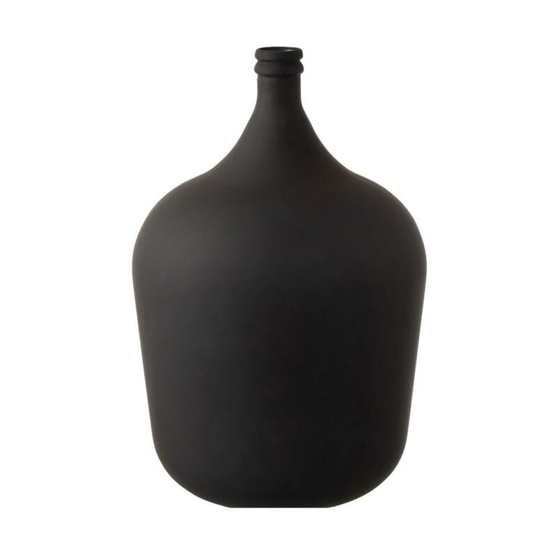 Vase Design en Verre "Gentle" 55cm Noir Mat