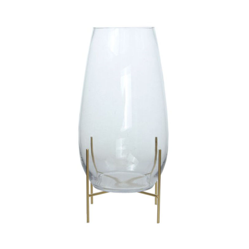 Paris Prix - Vase Design en Verre 'Saigon' 48cm Transparent