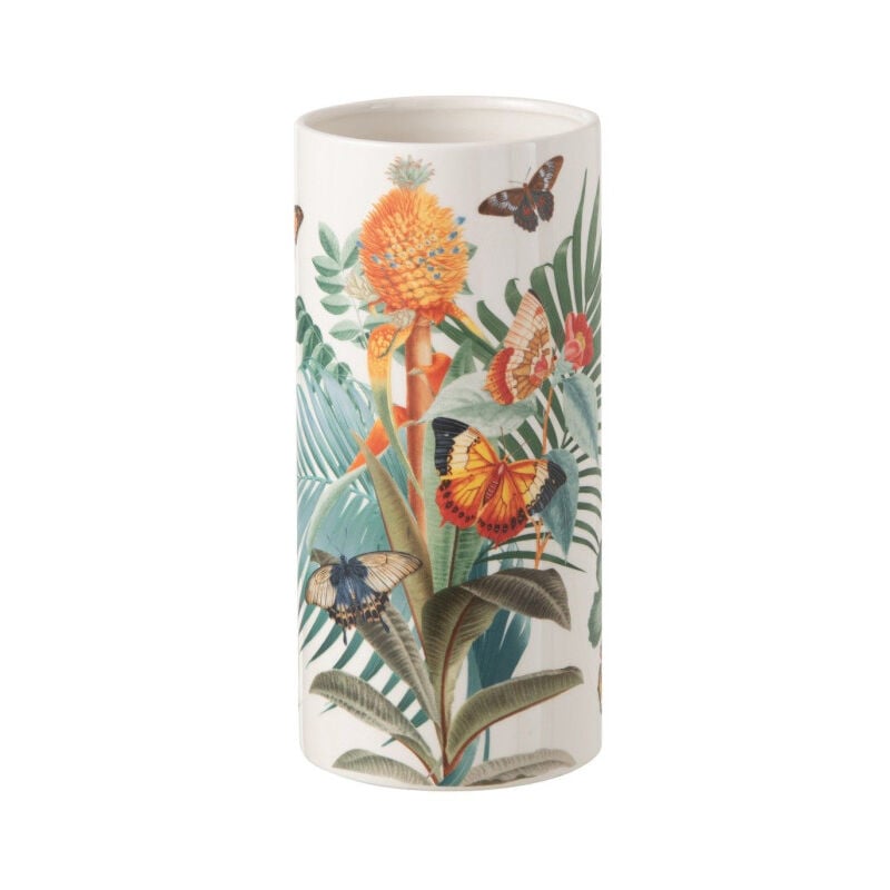 Vase Design 'Papillons' 30cm Multicolore
