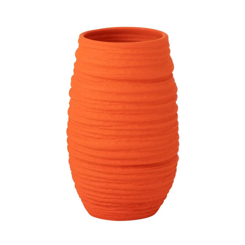Paris Prix - Vase en Céramique 'Fiesta' 40cm Orange