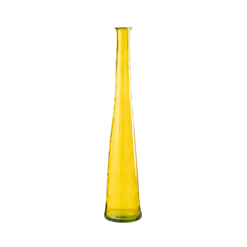 Paris Prix - Vase en Verre 'Noah' 100cm Jaune