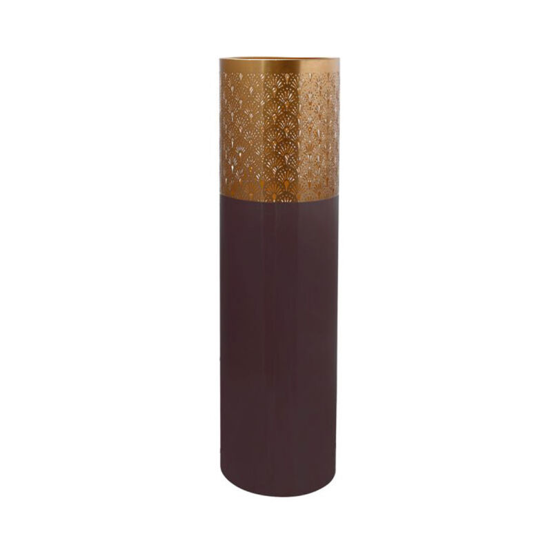 Vase Rond Design "Decoa" 90cm Violet & Or
