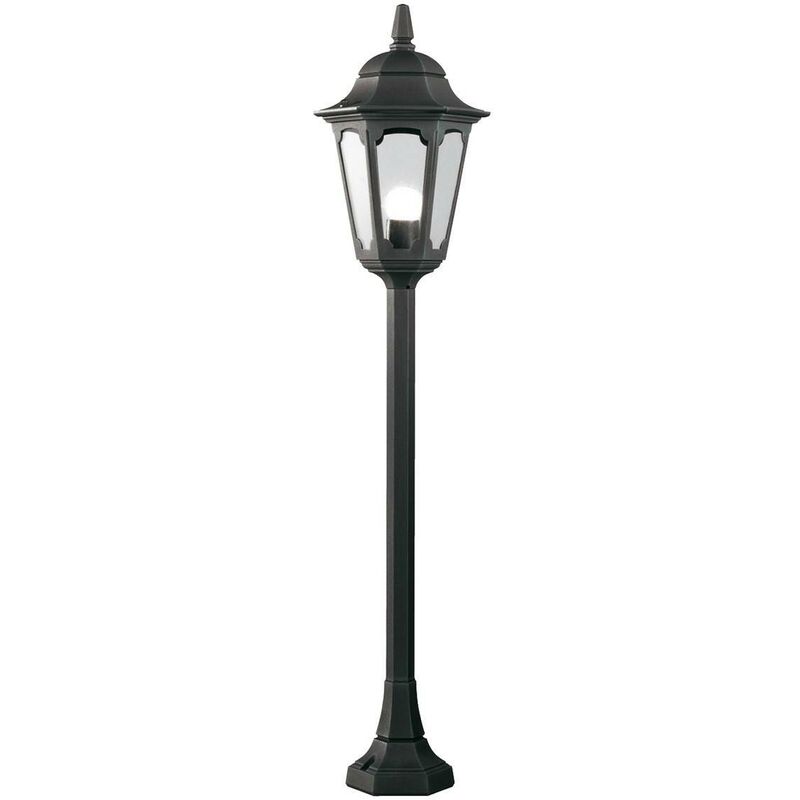 Elstead Lighting - Elstead Parish - 1 Light Outdoor Bollard Lantern Black IP44, E27