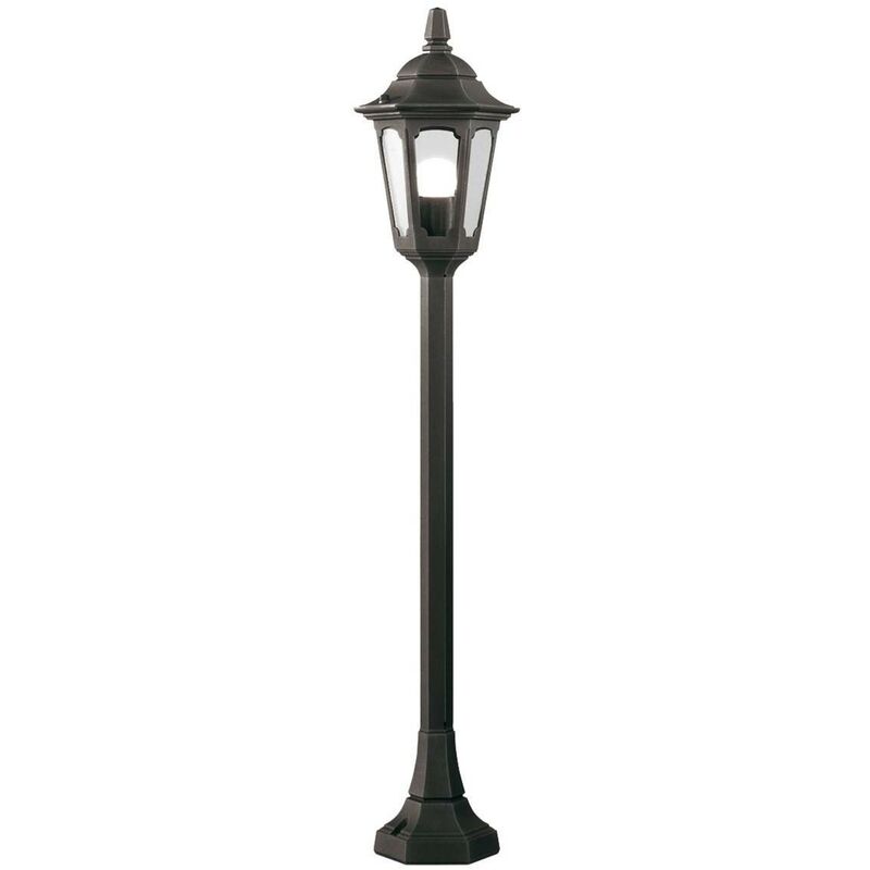 Elstead Parish - 1 Light Outdoor Pillar Lamp Black IP44, E27