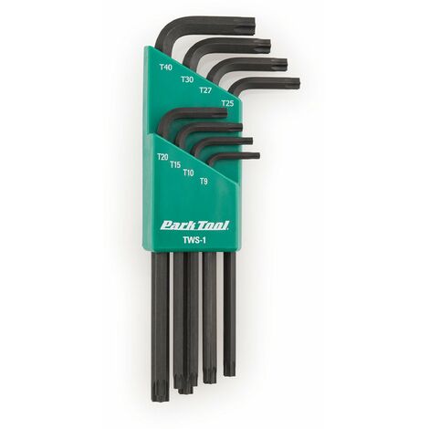 Park Tool TWS-1 - Set di chiavi Torx a forma di L, colore: Nero