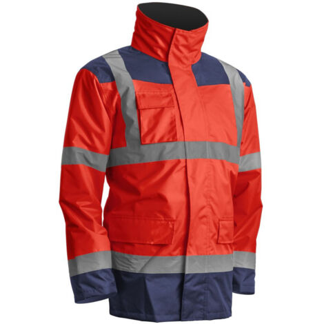 Parka 4 en 1 Coverguard Kanata Rouge / Bleu Marine M