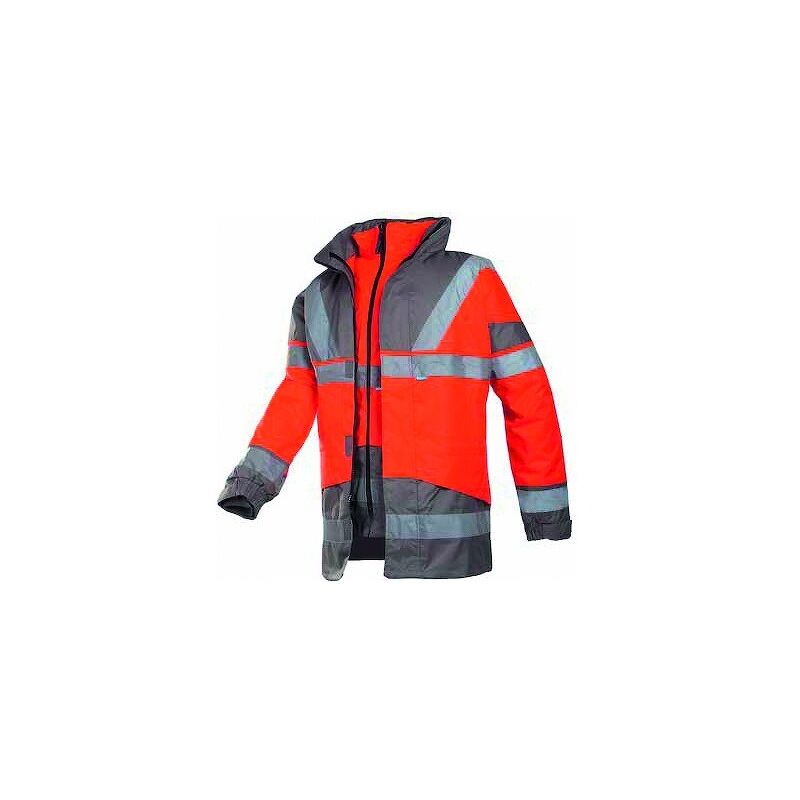 Parka 4 en 1 haute visibilité skollfield orange/marine - 3XL Sioen