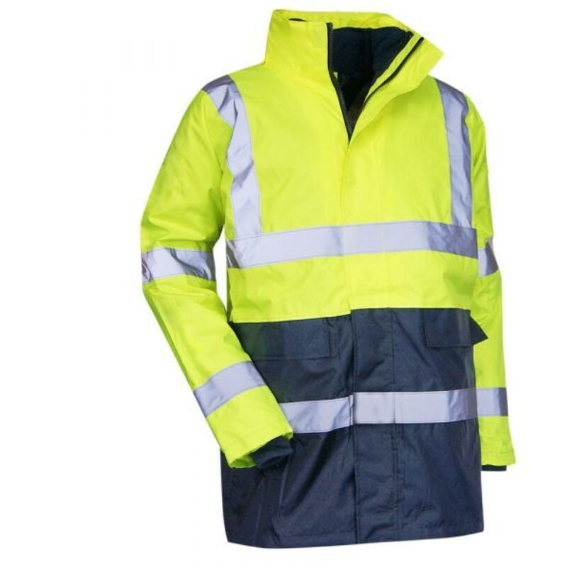 LMA - Parka 4 en1 haute visibilité Jaune Fluo/Marine prevention - 5002 taille 3XL
