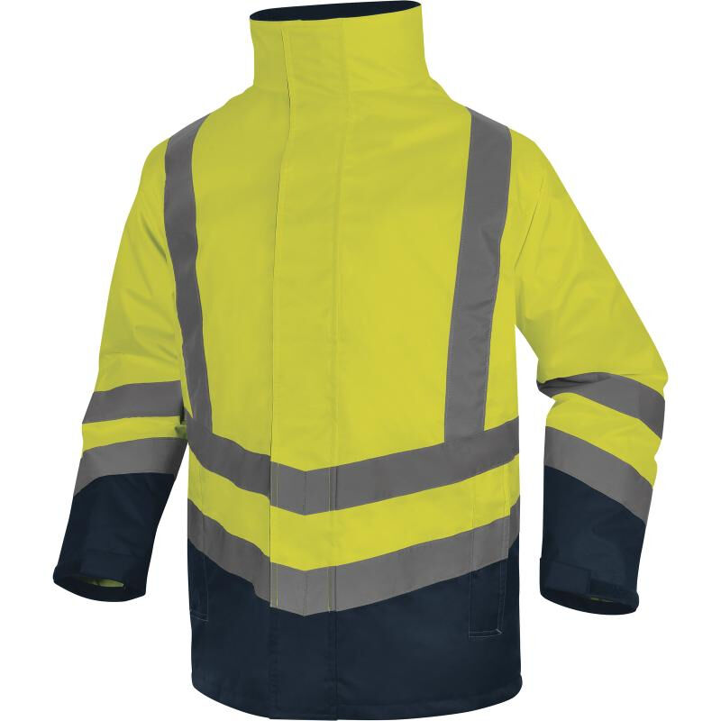 Parka 5 En 1 Jaune Fluo Delta Plus Haute Visibilité Polyester Oxford Enduit Pu - Opti3jm 60/62 (3xl)