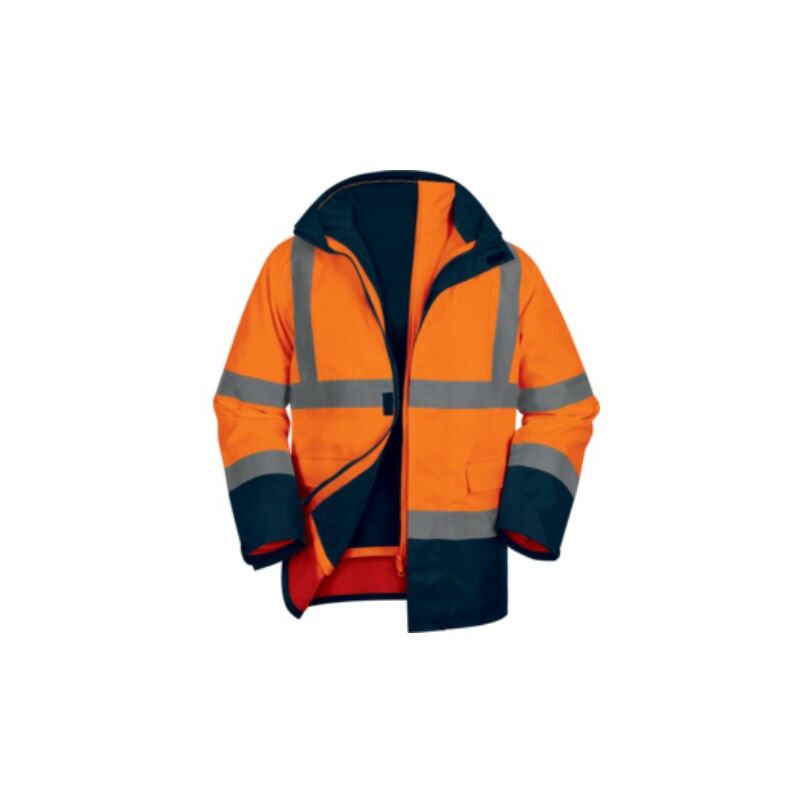 Parka 5 en 1 haute visibilité polyester oxford enduit pu Delta Plus speedom 54/56 (xl)