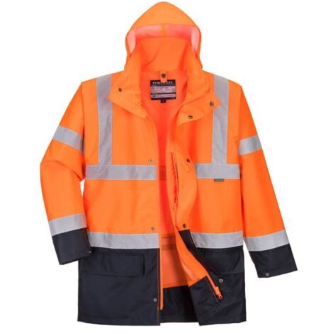 Parka 5-in-1 Essential Bicolor Farbe: Orange/Navy Größe M - Portwest