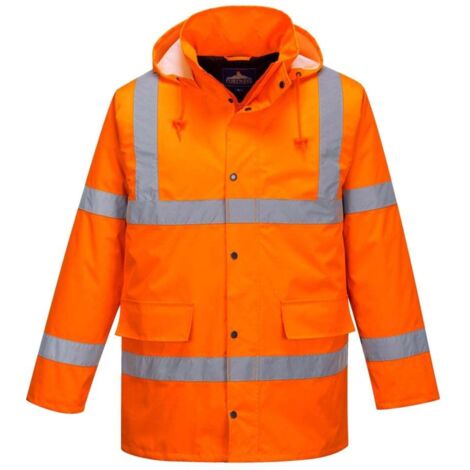 Parka ad alta visibilità trapuntato Portwest Traffic Arancione 4XL