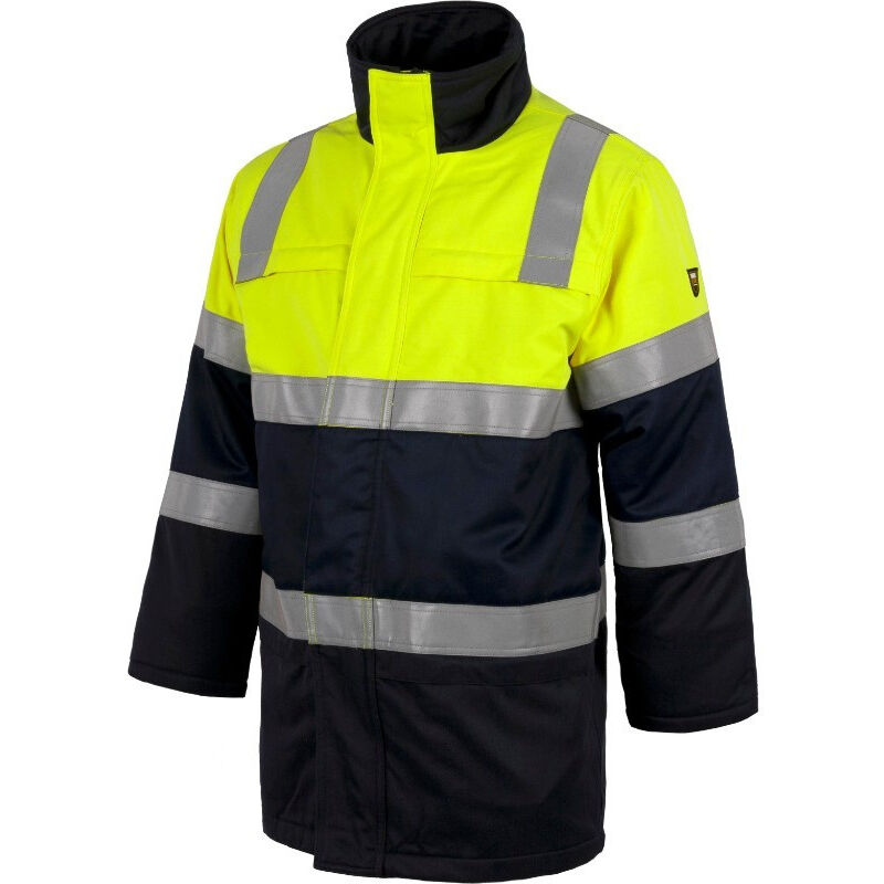 

Workteam - Parka ignífuga, antiestática con protección para soldadura y arco eléctrico, de alta visibilidad B3791 | M - Marino+Amarillo A.V.