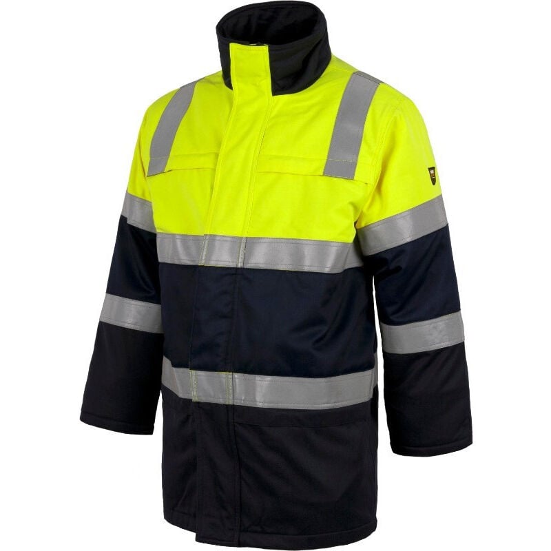 

Workteam - Parka ignífuga, antiestática con protección para soldadura y arco eléctrico, de alta visibilidad B3791 | XXL - Marino+Amarillo A.V.