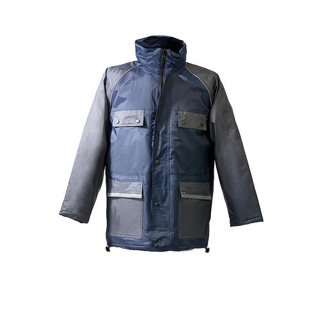 PARKA ALL MER 100% POLYAMIDE ENDUCTION PVC TAILLE XXL - BORAHXXL - Gris/Bleu Marine
