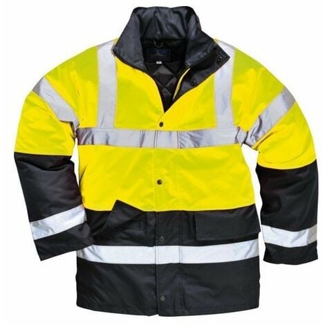 Parka haute visibilite bicolore jaune/marine - PORTWEST FRANCE