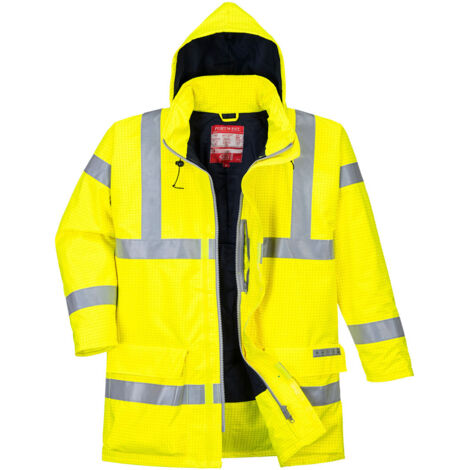 Parka Bizflame Rain Hi-Vis multiriesgo Amarillo S