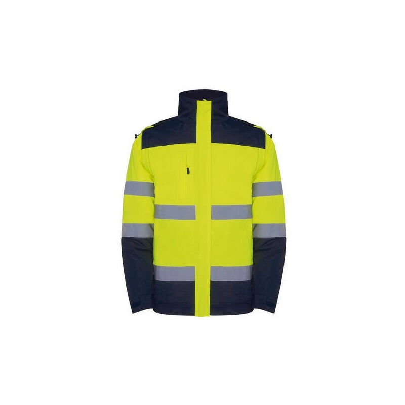 

Roly - Parka de alta visibilidad combinada en dos colores EPSYLON HV9304 | XXXL - Marino/Amarillo Fluor