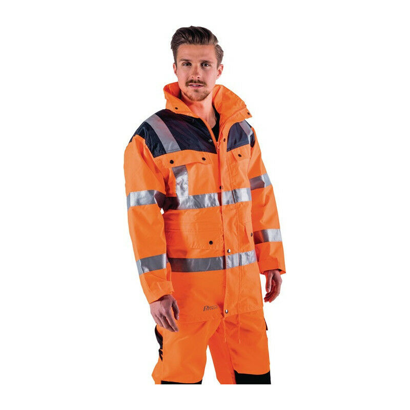 

Parka de alta visibilidad talla L naranja / marino PREVENT