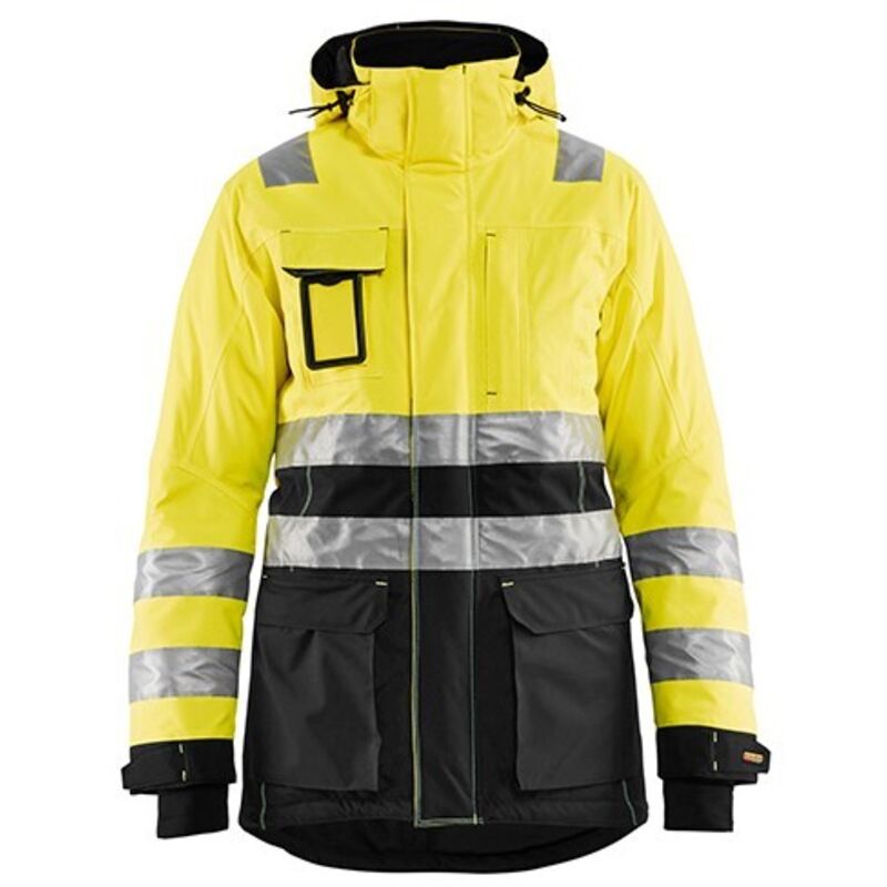 Parka hiver haute-visibilité Femme 4472 - Jaune fluo/Noir xxl