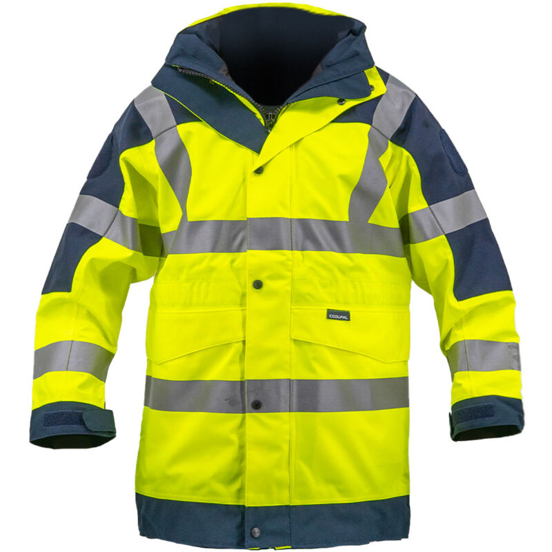 Codupal - Parka de travail haute visibilité Veste impermeable en Goretex Taille - m