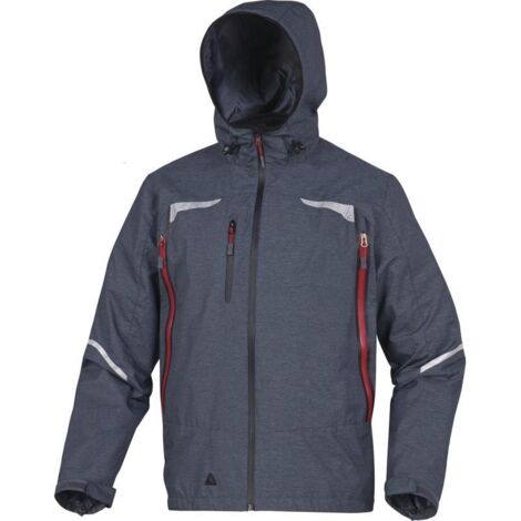 PARKA DELTA PLUS 3 EN 1 AVEC VESTE AMOVIBLE SOFTSHELL POLYAMIDE /POLYESTER ENDUIT GRIS -EOLEGR0   58/60 (2XL)