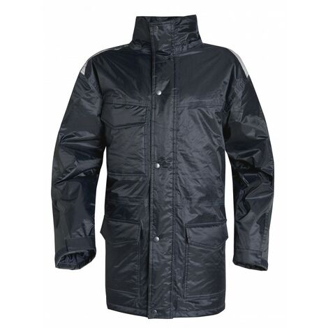 PARKA DELTA PLUS POLYESTER ENDUIT PVC BLEU MARINE / GRIS - HEDMAMG0 48/50 (M)