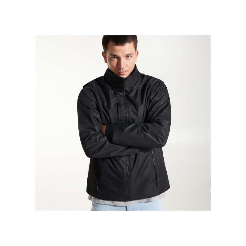 

Parka en tejido cuadrillé muy resistente ALASKA CQ1106 | Negro - S