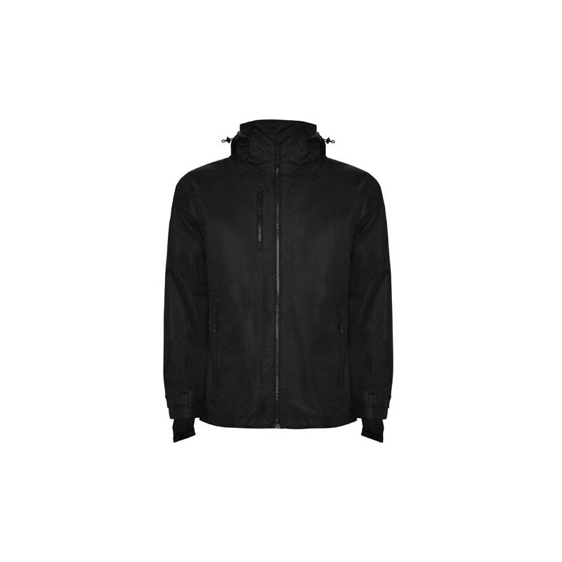 

Parka en tejido cuadrillé muy resistente ALASKA CQ1106 | Negro - XXL