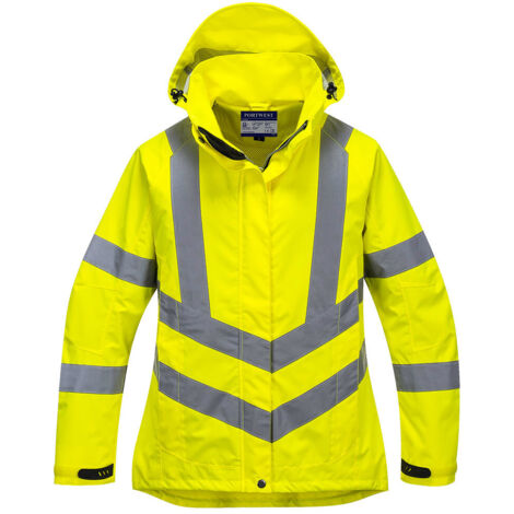 Parka femme Hi-Vis respirante couleur : Jaune taille XXL - PORTWEST