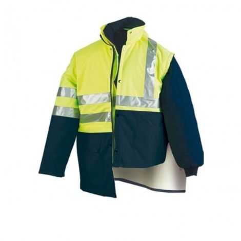 PARKA FLUO TRIPLE USO AZUL/AMARILLO T-M (288-PKFAMIXM) - MARCA