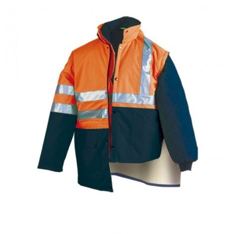 PARKA FLUO TRIPLE USO NARANJA/AZUL T-XXXL (288-PKFNMIX-XXXL) - MARCA