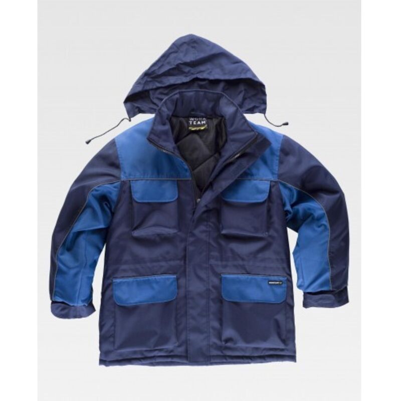 

Parka con forro interior acolchado en tejido Oxford multibolsillos WORKTEAM Future WF1858 | XXL - Marino+Azafata