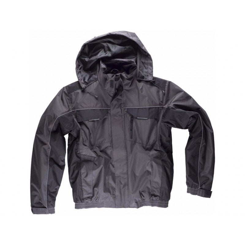 

Cazadora acolchada en tejido ripstop de alta resistencia WORKTEAM WF1058 | L - Gris Oscuro+Negro