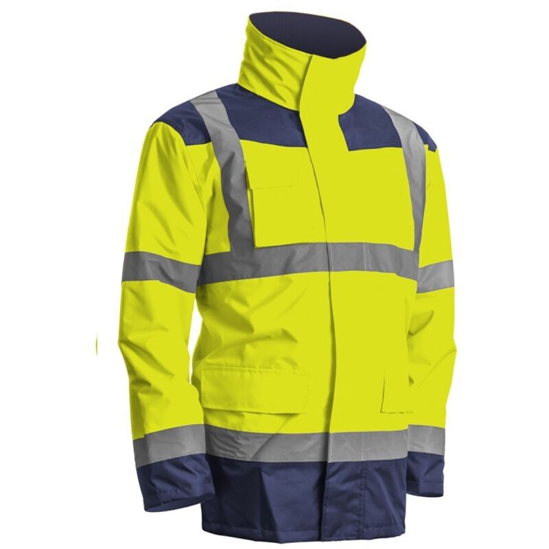 Coverguard - Parka 4/1 kanata jaune hv / marine taille s 100% polyester