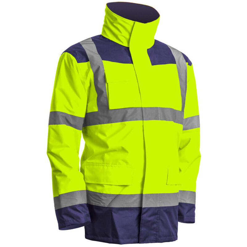 Parka 4 en 1 Kanata haute visibilité jaune/marine taille l Coverguard