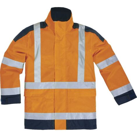 Parka haute visibilité Easyview, orange fluo - XXL